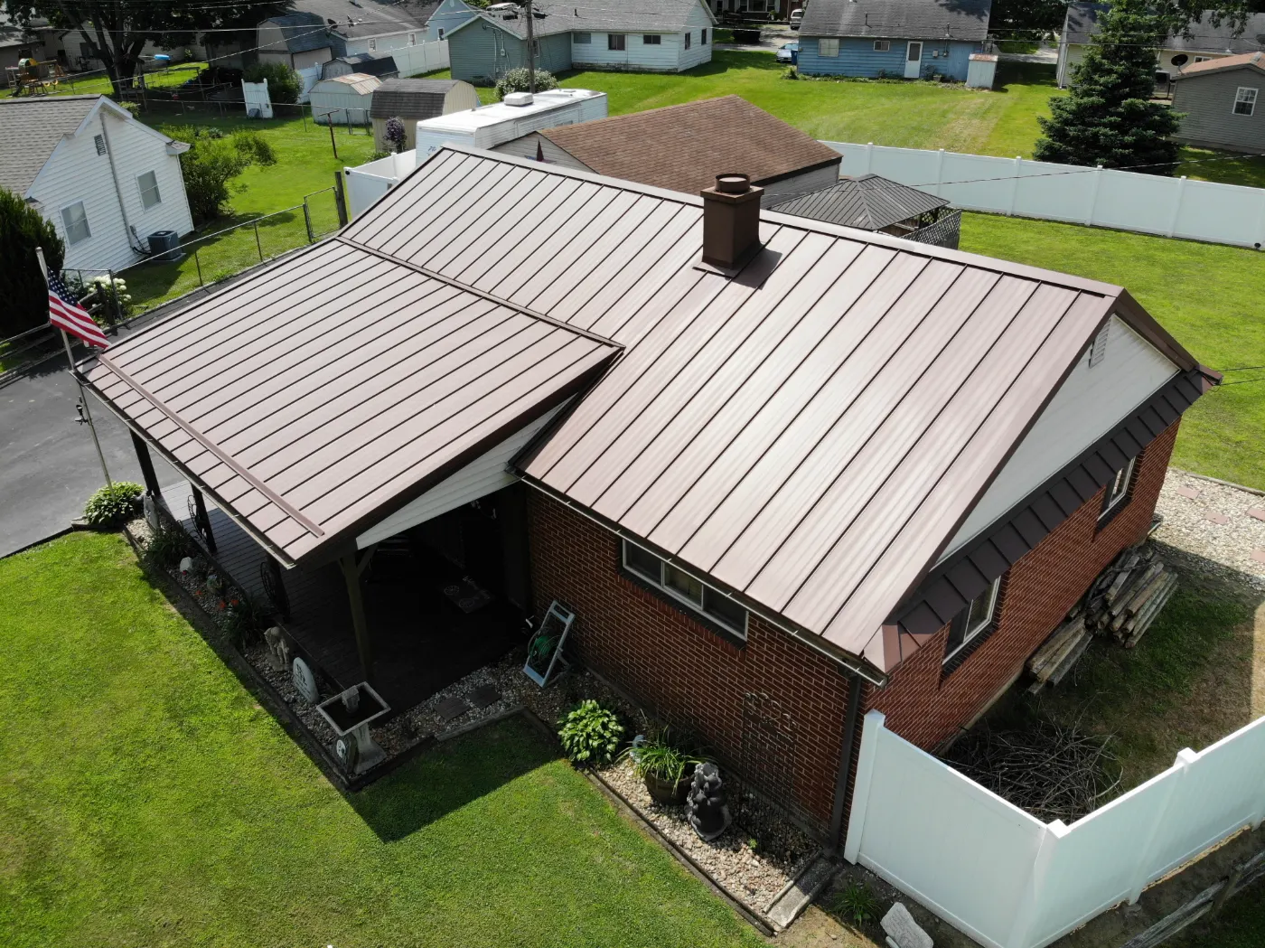 Commercial roof inspection documented in Frankfort